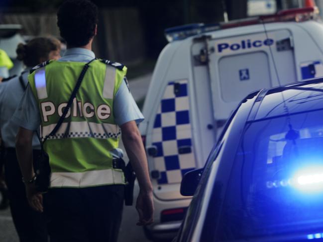 Victoria Police Epping Traffic Management Unit on patrol in the Northern suburbs of Melbourne. Arriving at the scene of a car accident