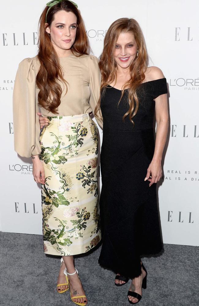 Riley Keough and her mother, Lisa Marie Presley, in 2017. Picture: Frederick M. Brown/Getty Images North America/AFP