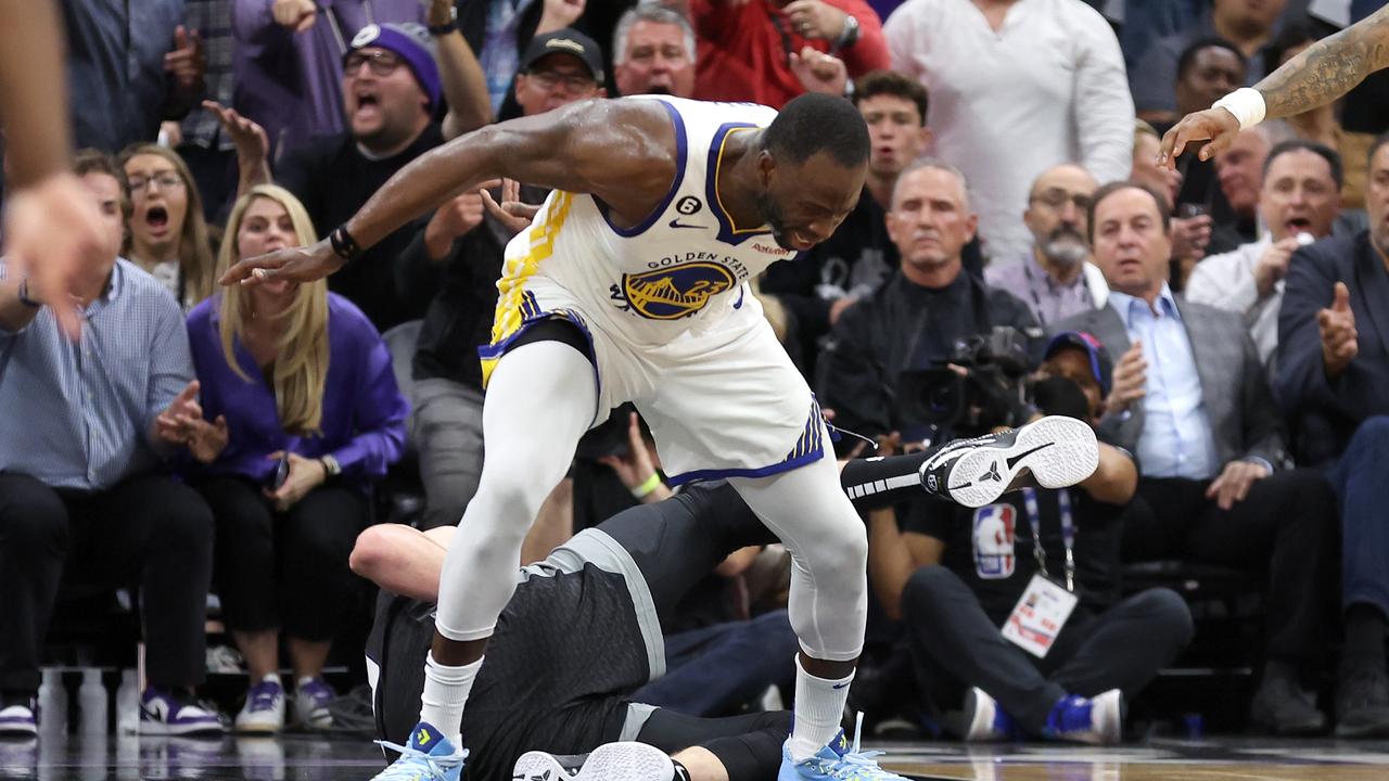 The jump may not have helped Draymond. Photo by Ezra Shaw/Getty Images