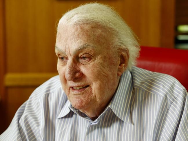 Talkback Radio Icon John Laws in his 2SM studio in Pyrmont. His new Biography is called "Well..you wanted to know". Picture: John Appleyard