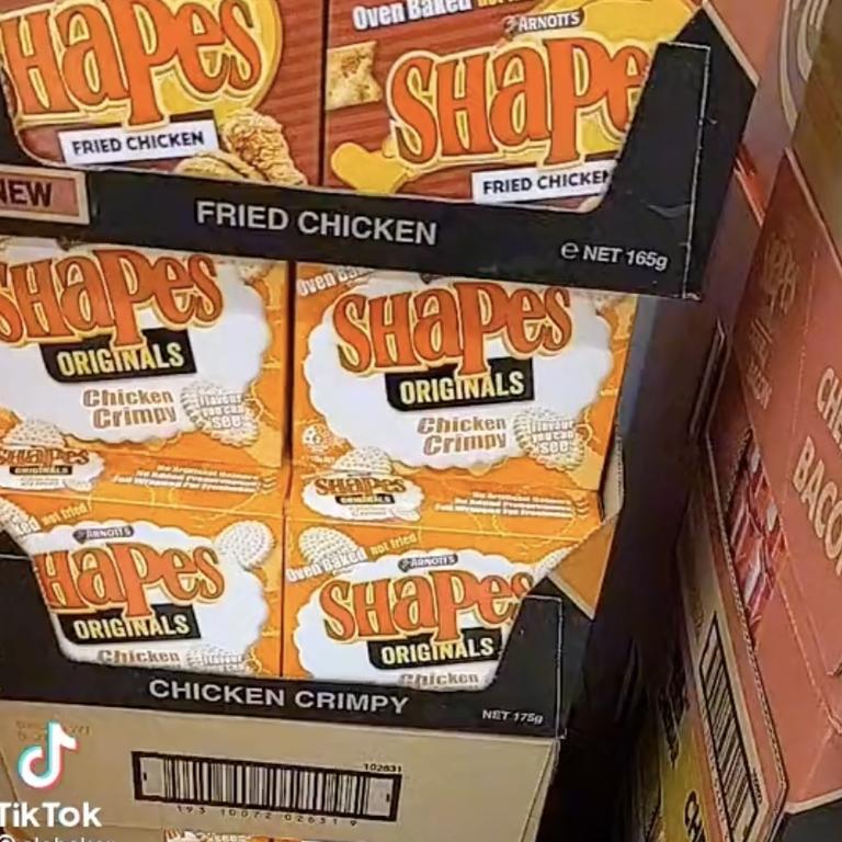 The new Shapes flavour has already attracted a cult following online. Picture: TikTok/@alobaker.