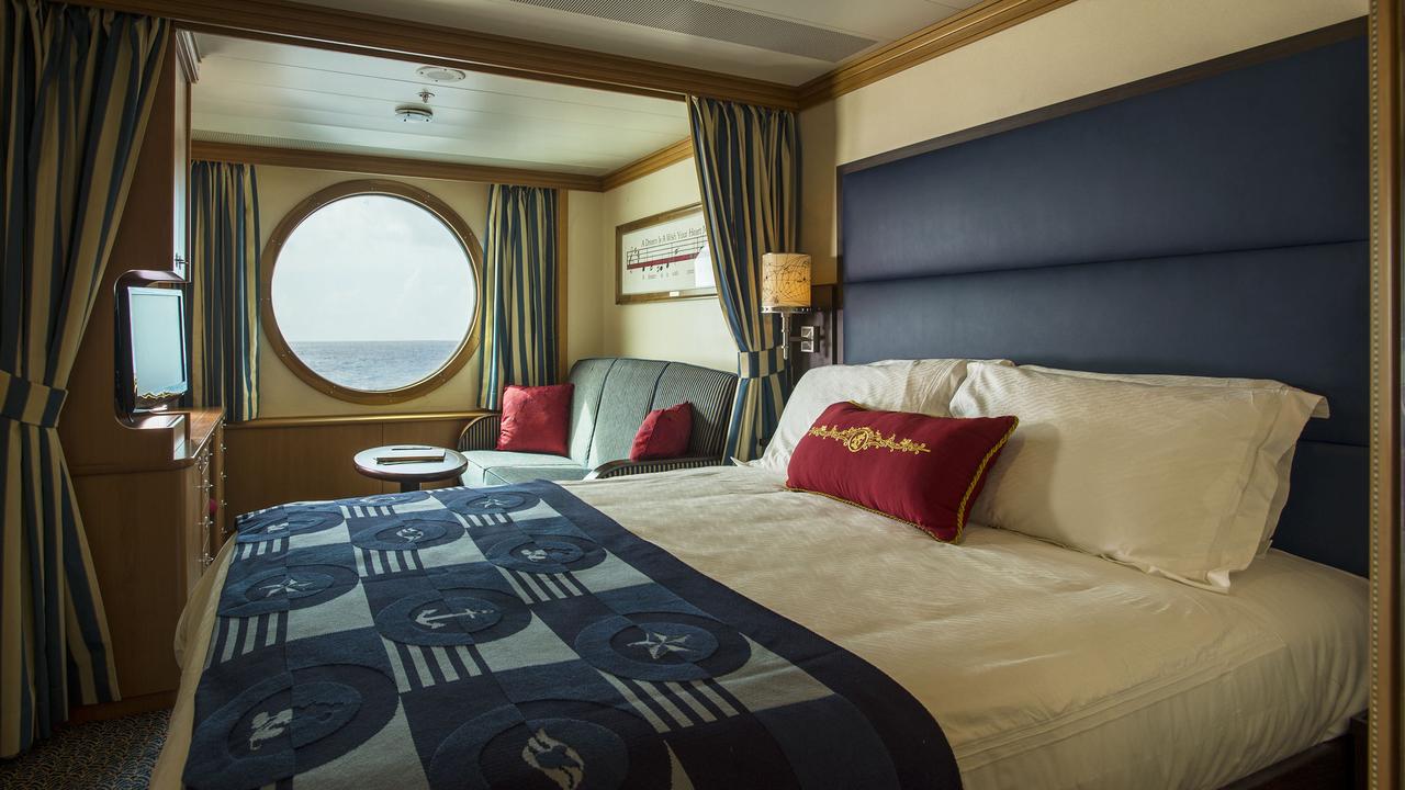 The rooms inside the Disney Wonder. Picture: Matt Stroshane/Disney