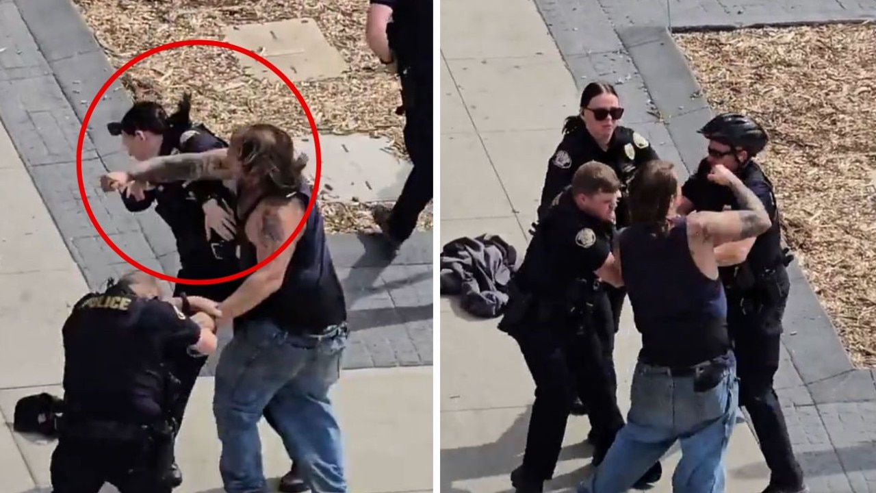 Man repeatedly punches cops in the face