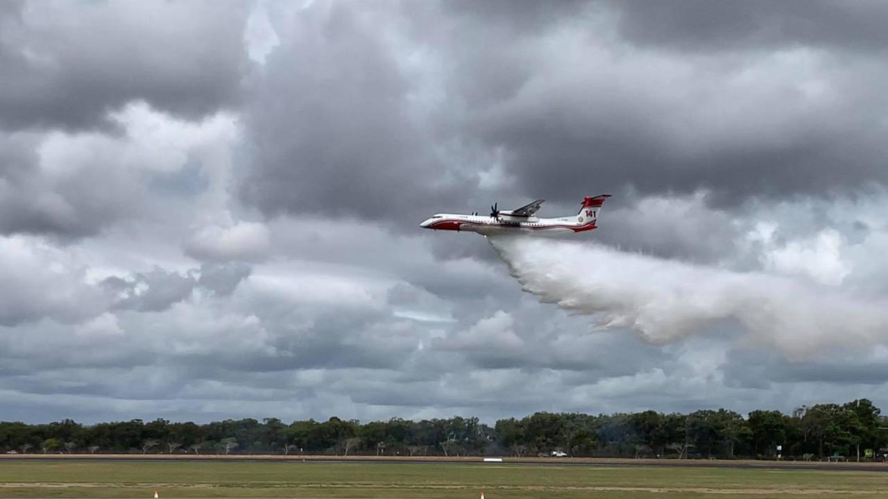 The Conair Q400AT will be based in Bundaberg ready to help fight bushfires this fire season.