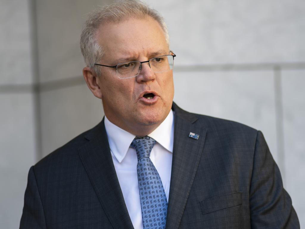 Prime Minister Scott Morrison is pushing for borders to be opened. Picture: NCA NewsWire / Martin Ollman