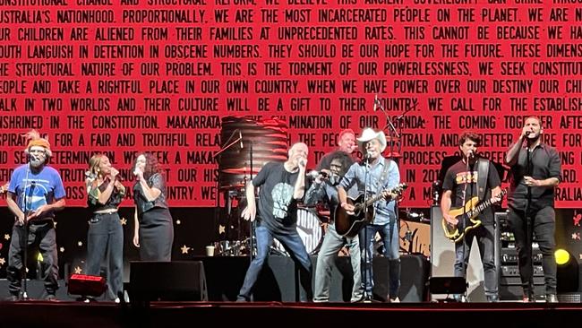 Makarrata Live with Midnight Oil and special guests at Womadelaide on day 4 of the 2021 festival. Picture: Patrick McDonald