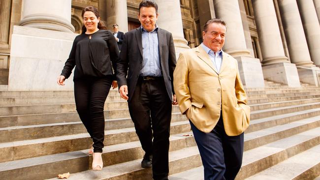 SA Best MP Connie Bonaros, party leader Nick Xenophon and MP Frank Pangallo.