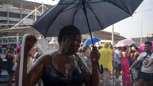 Swift’s concerts have come amid a heatwave in Rio. Picture: TEIXEIRA / AFP