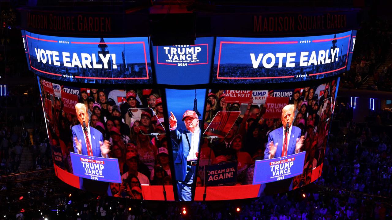 Former US president Donald Trump retuned to his home city. Picture: Michael M Santiago/ Getty Images via AFP