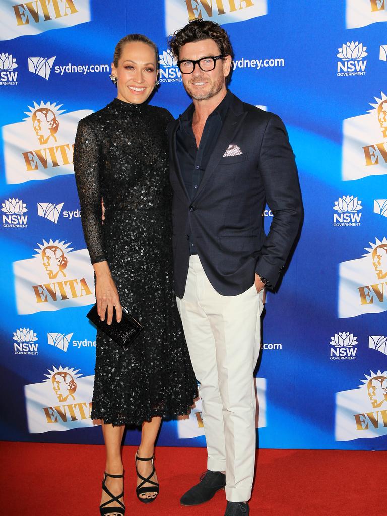 Erika Heynatz and Andrew Kingston at the Evita Opening Night held at the Sydney Opera House. Picture: Christian Gilles