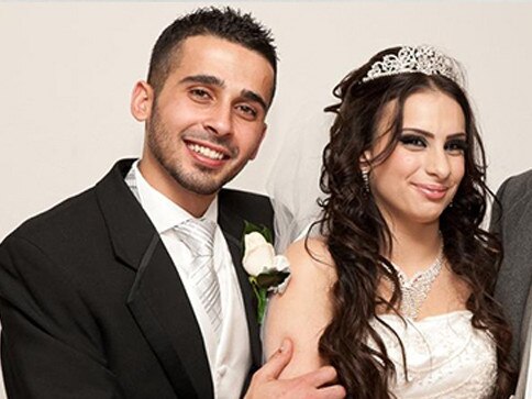 Ms Dabboussy, 22, with her husband Kaled Zahab.