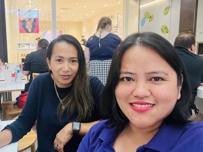 Logee Osias with close friend Roma O’Donnell. Picture: Supplied