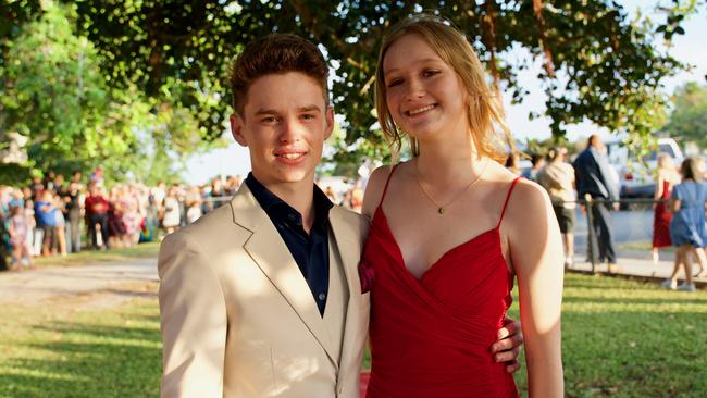 Davey Daley and partner at the Bowen State High School Year 12 Formal held on Friday, November 18, 2022.