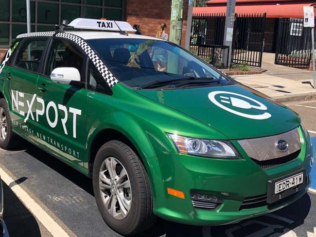 An electrically-powered taxi to be used in a trial on Sydney's northern beaches. Picture: Supplied