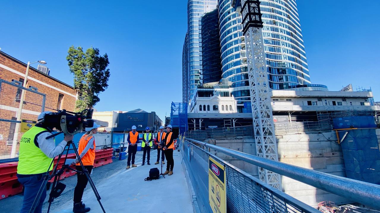 Frasers Property Australia has commenced the next phase of construction of the 25-storey Brunswick &amp; Co, Build-to-Rent development in Fortitude Valley, Brisbane. Picture: Sophie Foster