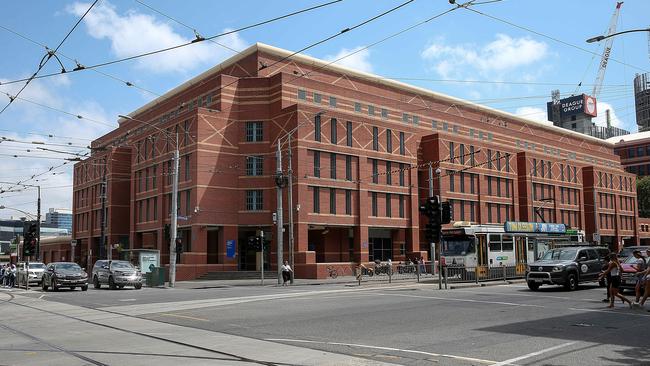 Melbourne’s imposing red brick Assessment Prison. Picture: Ian Currie