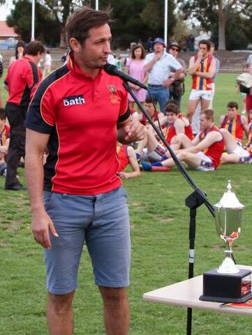 Jeremy Cini is the new coach of Payneham Norwood Union. He previously coached Old Ignatians in the Adelaide Footy League and is pictured following the 2015 division three grand final. Picture: Adelaide Footy League