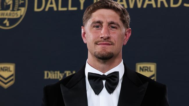 Zac Lomax of the Dragons arrives ahead of the 2024 Dally M Awards at Royal Randwick Racecourse on October 02, 2024 in Sydney, Australia. (Photo by Mark Metcalfe/Getty Images)