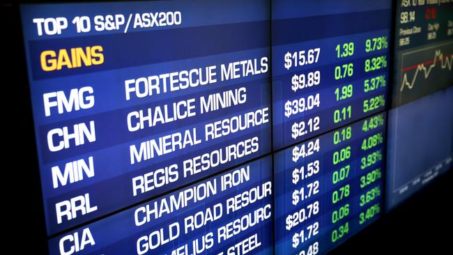 The ASX 200 eventually ended Monday’s session 15.9 points, or 0.22 per cent, lower at 7278.5.Picture: NCA NewsWire / Damian Shaw