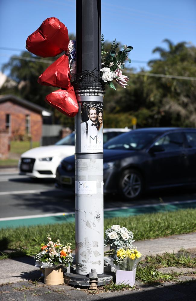 The site where Matthew Field, Kate Leadbetter and unborn baby Miles were killed. Picture: Tara Croser.