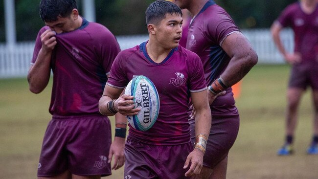 Luke Aiken will catch you napping. Here he is pictured playing for the QLD Reds U18 team earlier in the year.