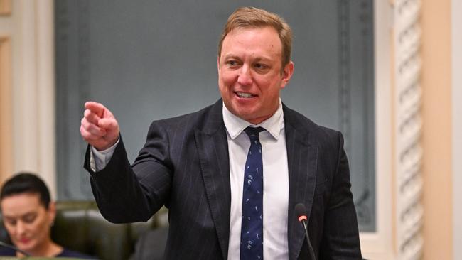 Premier Steven Miles during Question Time at Parliament House.