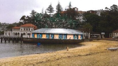 An artist's impression of the one-storey proposed Museum of Australian Surfing Heritage on the site of the abandoned Sealife Aquarium in Manly Cove. Picture: Supplied