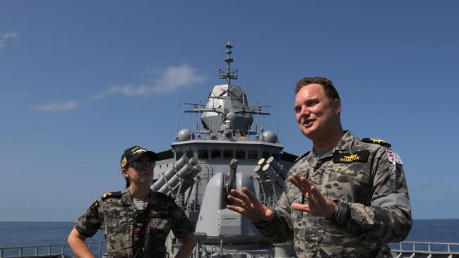 Operation Kakadu onboard the HMAS Perth. Picture: (A)manda Parkinson