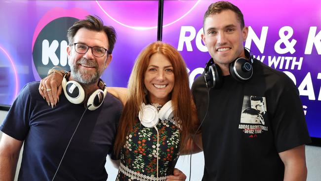 KIIS 97.3's new breakfast trio Kip Wightman, Robin Bailey, and Corey Oates. Picture: Liam Kidston