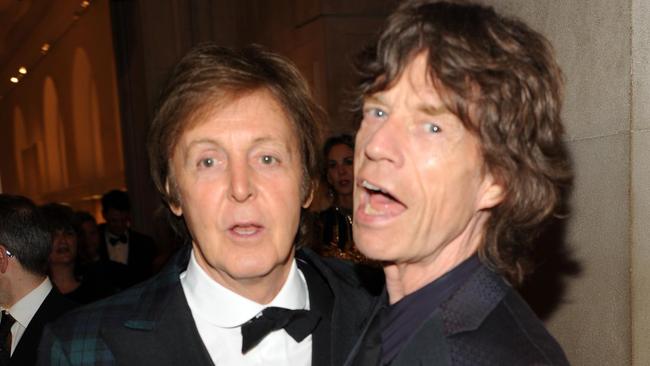 Paul McCartney, left, and Mick Jagger: together at last in 2023? Picture: Getty