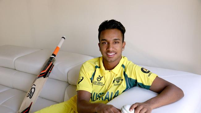 17- year old cricket prodigy Arjun Nair has scored a century on debut for the Australian under-19 team.