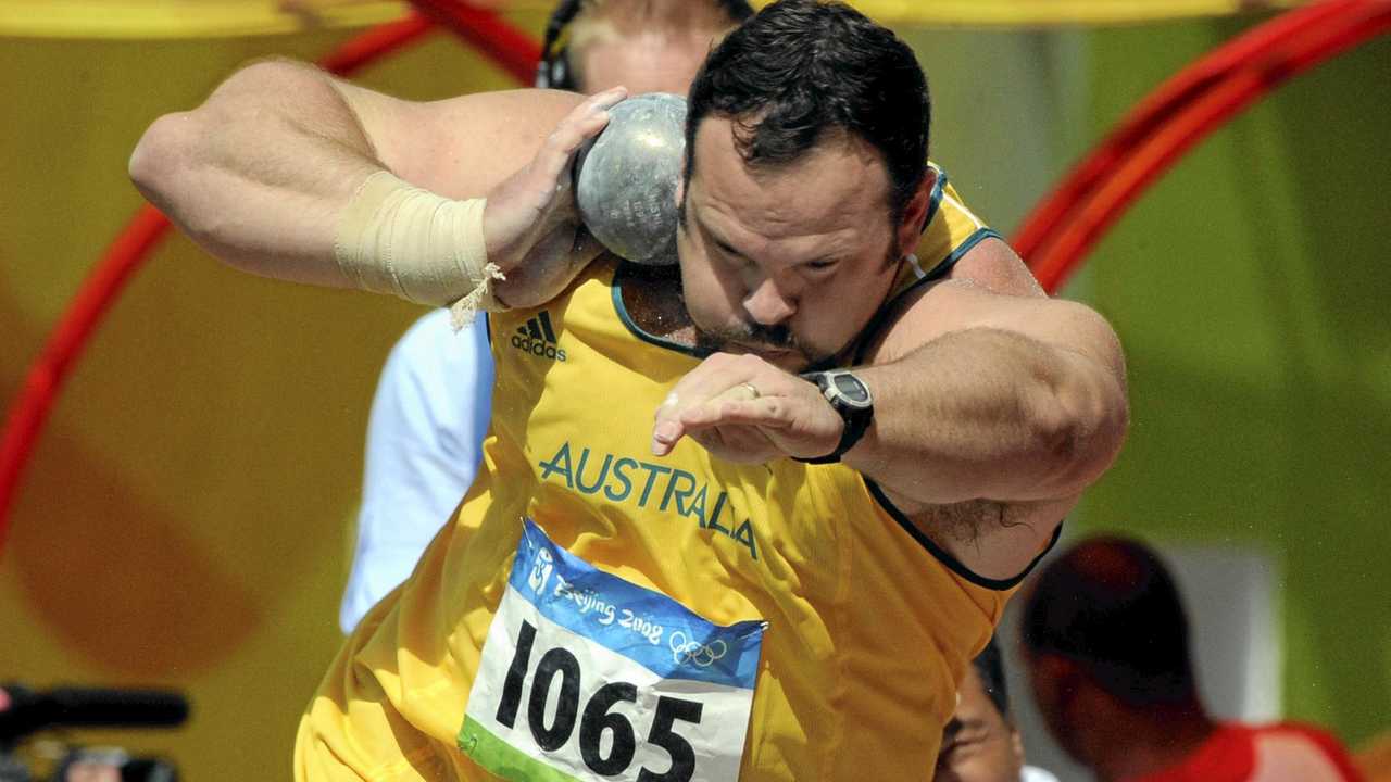 Three-time Olympian and Commonwealth Games gold medalist shot putter Justin Anlezark. Picture: ALAN PORRITT