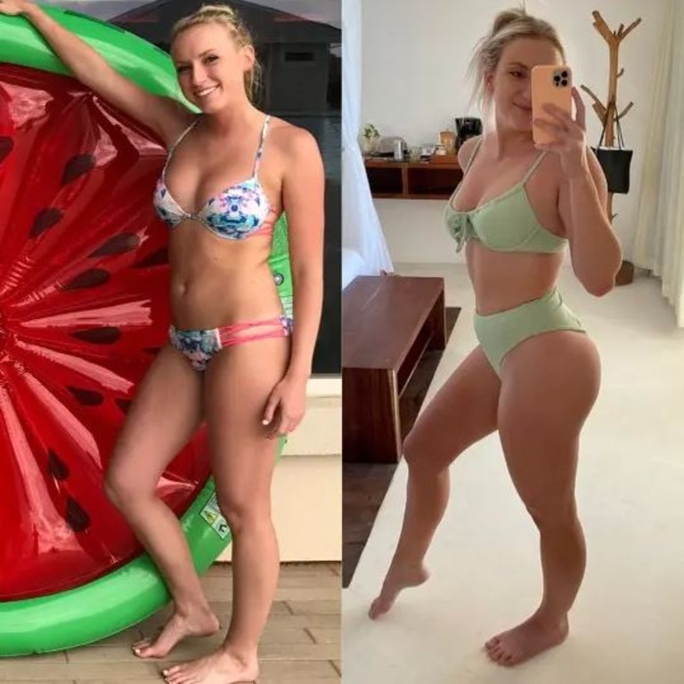 Jacey Lamb has become an online reverse dieting coach since achieving and maintaining the body of her dreams through several rounds of the dieting cycle. Picture: Supplied/Jacey Lamb