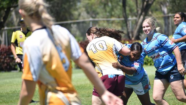 CQ Capras under-19 women’s trials at Rugby Park, Rockhampton, on November 26, 2022.