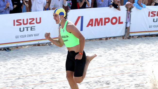 Under 15 sprint winner Kobe Sorensen from North Cronulla couldn’t wipe the smile off his face.