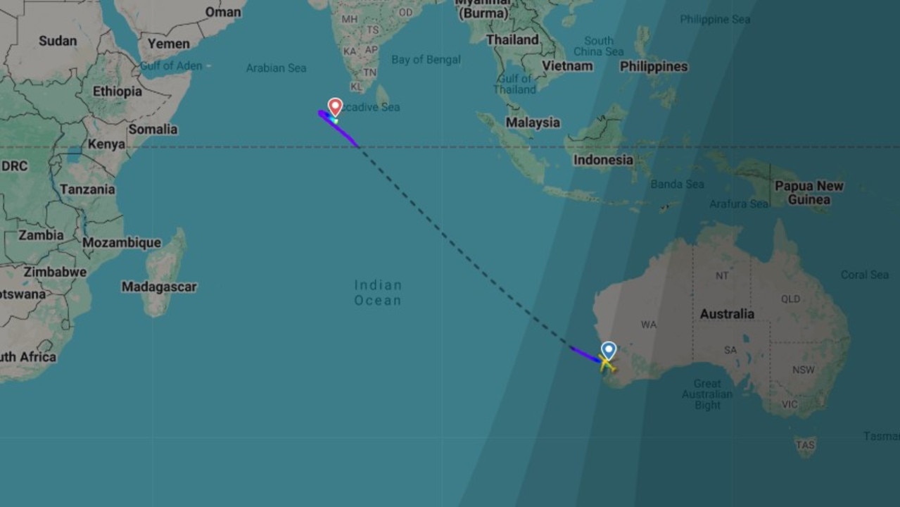 A Perth to London Qantas flight has unexpectedly grounded after an on-board incident.