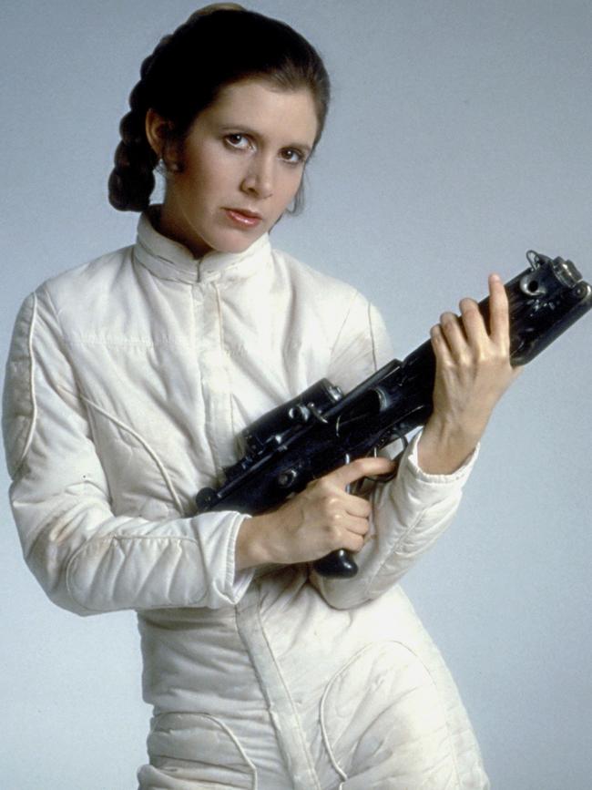 The late Carrie Fisher in Star Wars. Picture: Lucasfilm/Getty