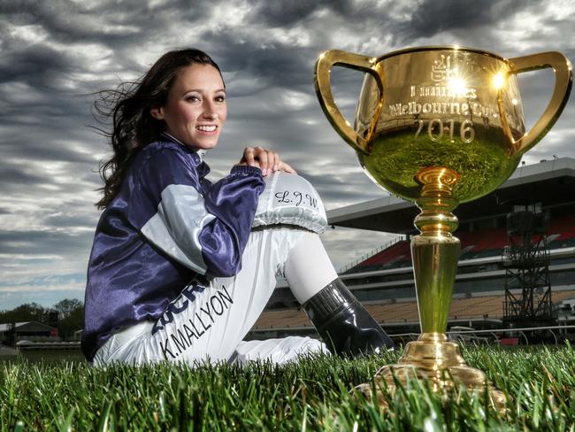 Katelyn Mallyon will ride in her first Melbourne Cup on the Lloyd Williams-owned Assign. Picture: Colleen Petch