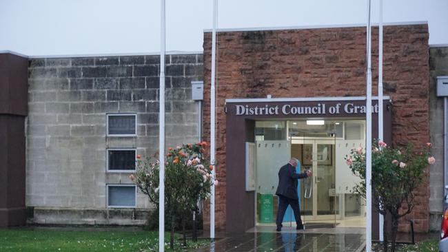 District Council of Grant Mayor Richard Sage walking into Monday night’s council meeting. Picture: Jessica Ball