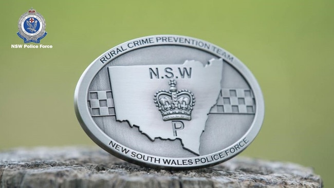 NSW Rural Crime Prevention Team badge. Supplied