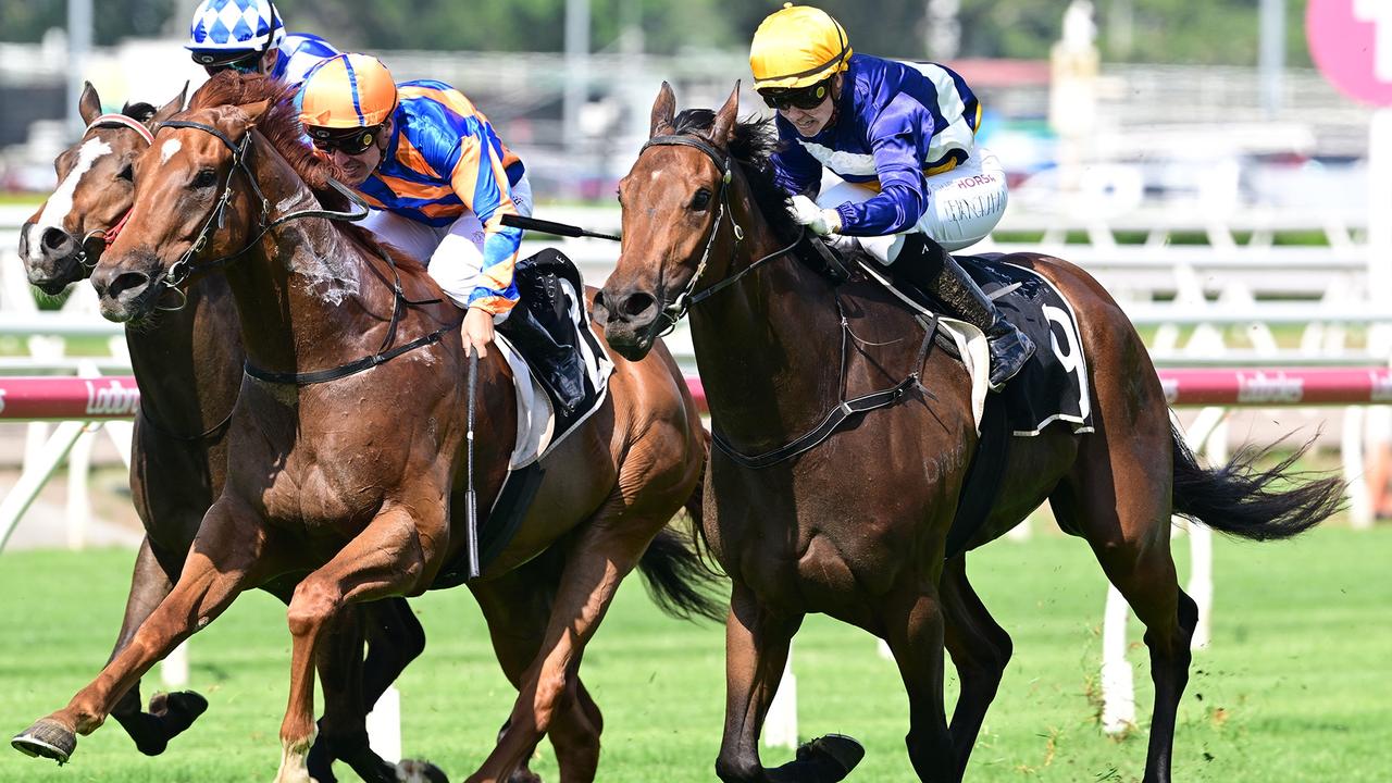 Deferential lands Sunshine Coast trainer James Healy his first Saturday winner in town. Picture: Grant Peters / Trackside Photography