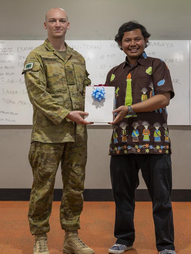 Australian Army soldiers Australian Army soldiers from 3rd Brigade conduct language training at James Cook University, Townsville, Queensland. Photo: CAPT Brittany Evans