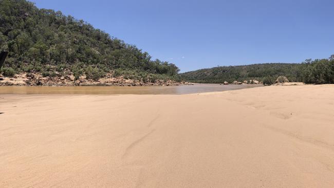 The site of the proposed Hells Gates Dam on the Burdekin River, northwest of Townsville. Picture: Trudy Brown