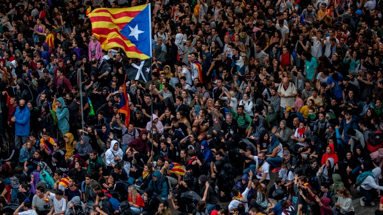 Thousands Protest In Barcelona After Court Convicts Catalan Separatist ...