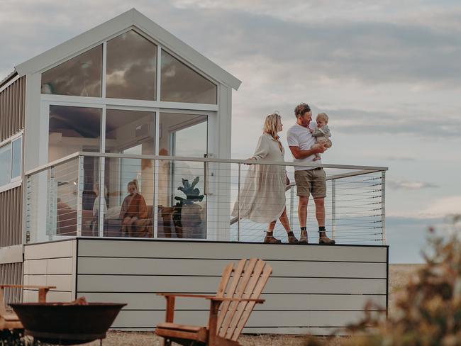 Eyre Peninsula’s newest beachfront tiny abode , Yambara .  EYRE.WAY Directors Tim and Amanda Hogg . PIcture: ,  KATE MCCONNAL