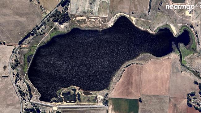 From the drought to the recent floods, our dams and reservoirs have undergone a dramatic change. Image: Nearmaps