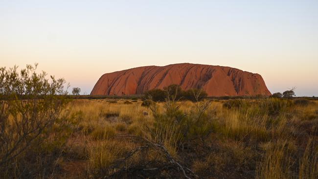 Tourists have been flocking to Uluru in record numbers ahead of the official closure on October 26. Picture: AAP