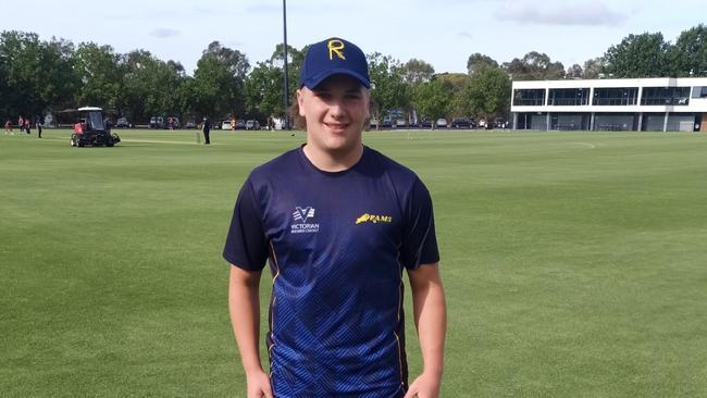 Ringwood left-arm spinner Dylan Walker.