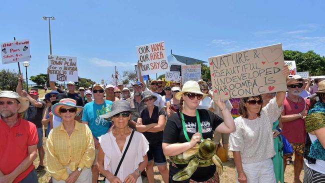 THE battle over Sekisui's Yaroomba development application was expected to move from the streets to the courts whatever the decision reached by Sunshine Coast Council. Picture: Brett Wortman