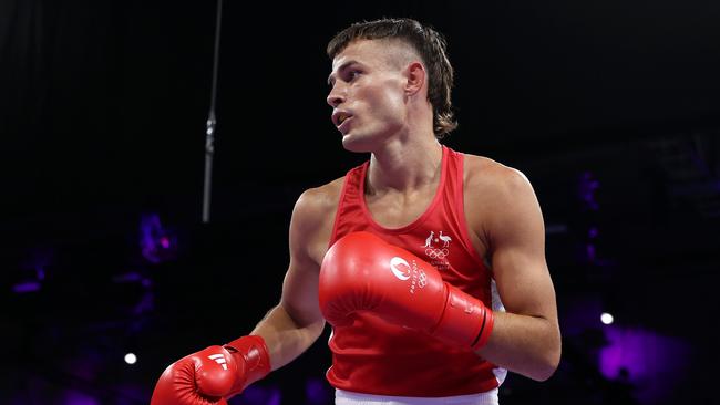 Harry Garside of Team Australia in the Tokyo ring. Photo by Richard Pelham/Getty Images.